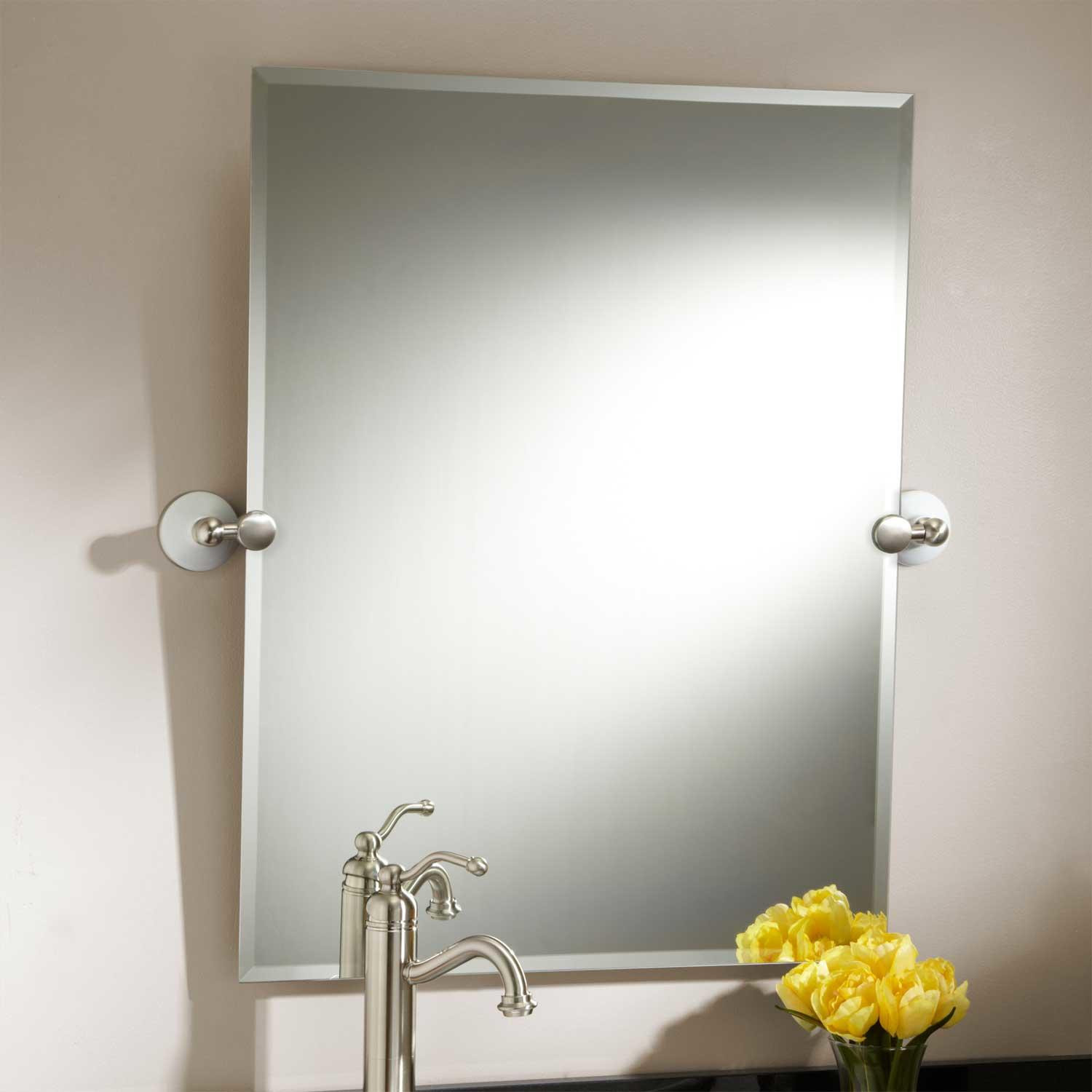 Tilting Bathroom Mirror
 32" Houston Rectangular Tilting Mirror