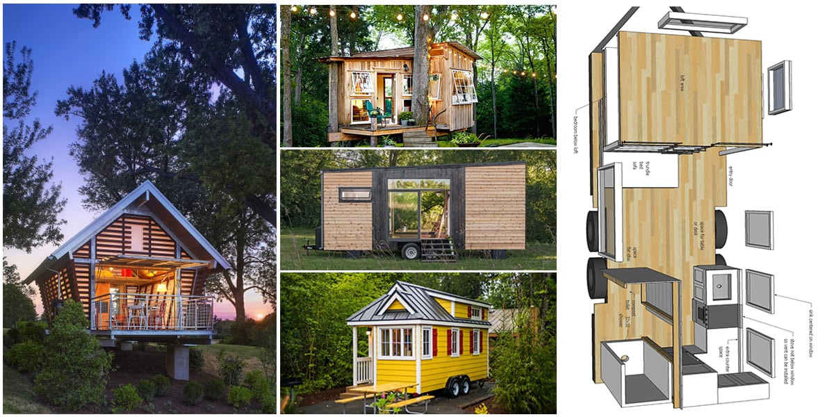 Tiny House DIY Plans
 37 Free DIY Tiny House Plans for a Happy & Peaceful Life