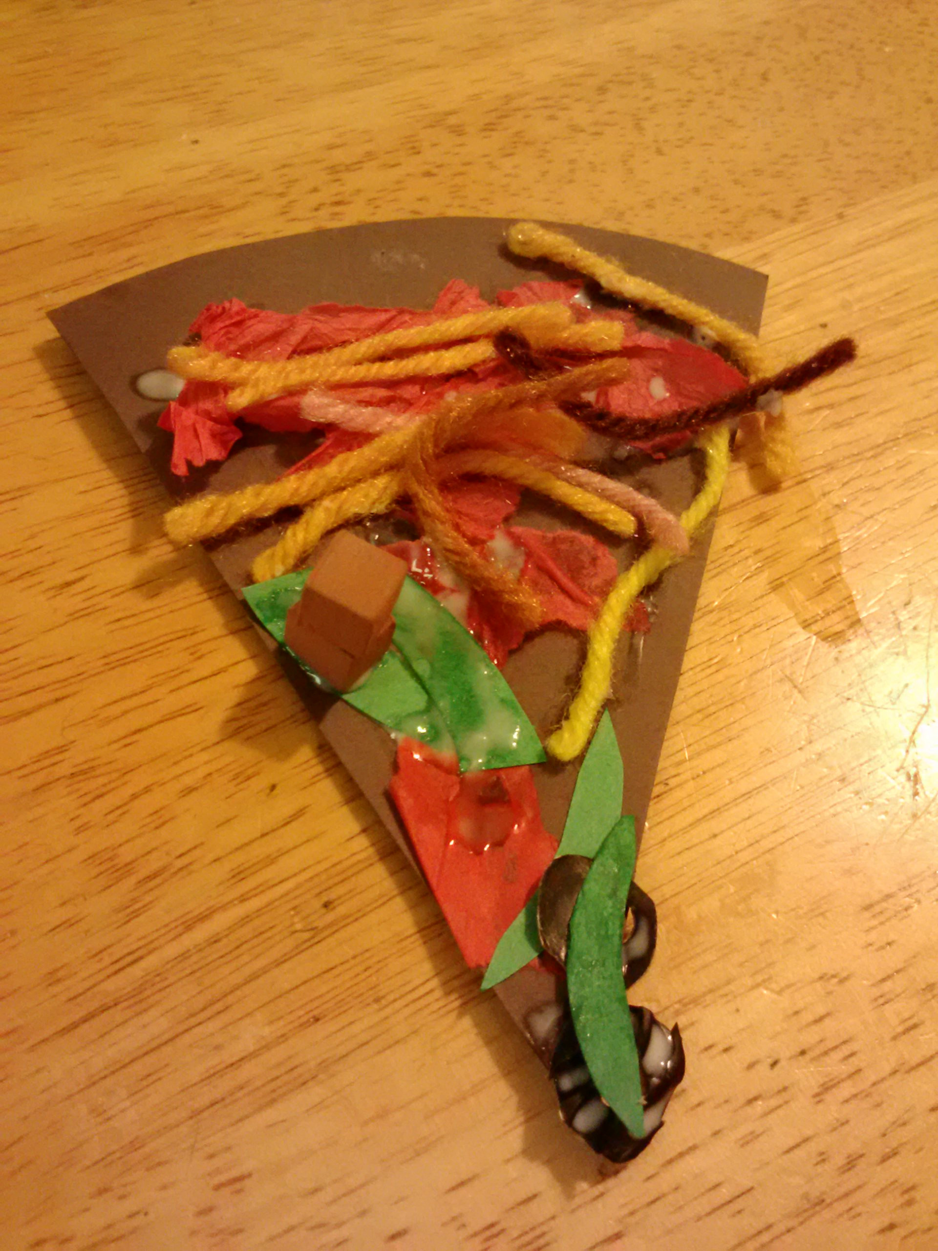 Toddler Art And Craft Projects
 Pizza Party Slices