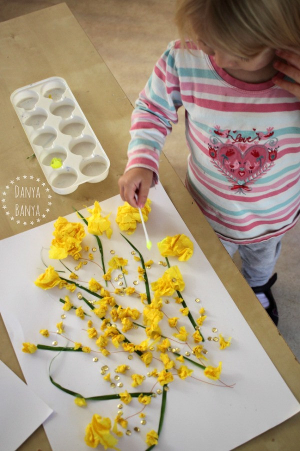 Toddler Art Craft
 Australian Wattle Craft for Kids – Danya Banya