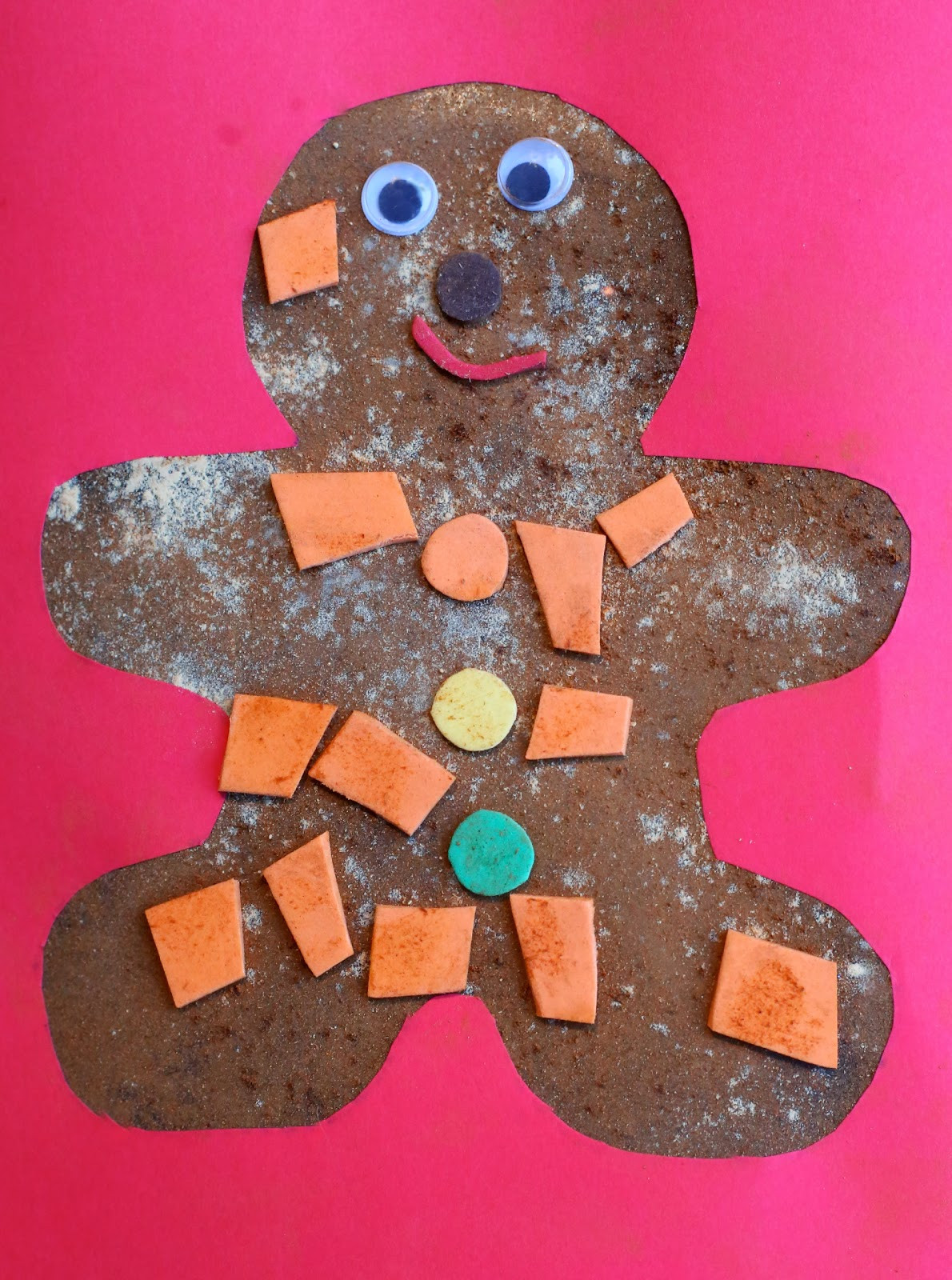 Toddler Art Craft
 Christmas Craft for Kids Scented Gingerbread Man Art
