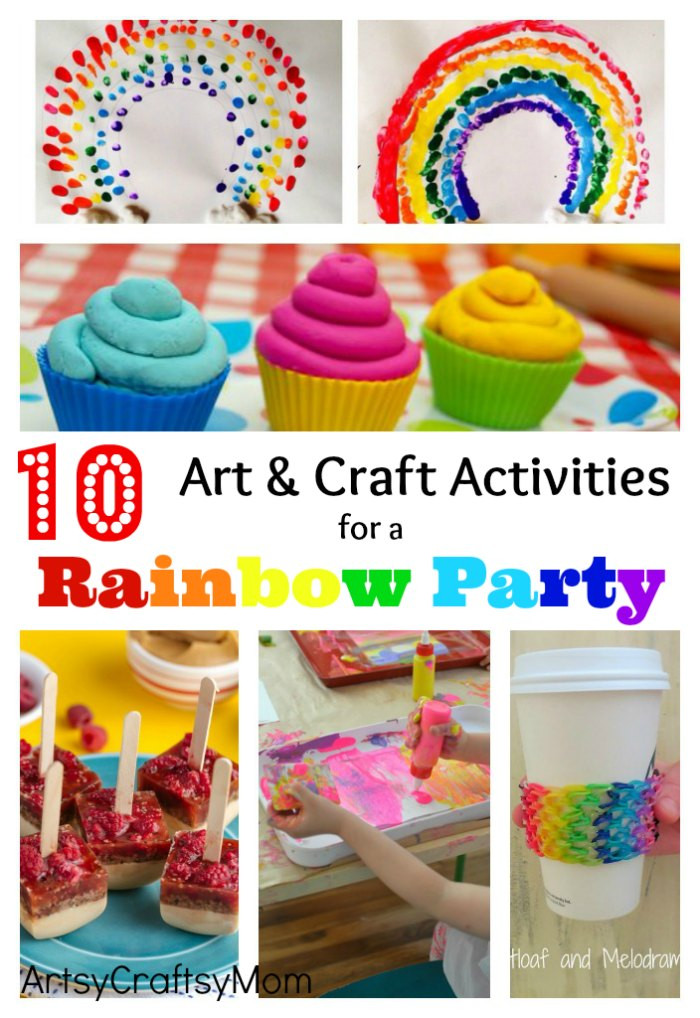 Toddler Arts And Craft Ideas
 10 Art and Craft Activities for a Rainbow Party Artsy