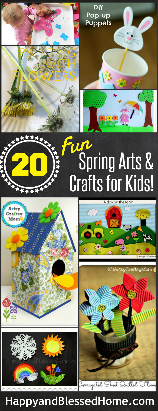 Toddler Arts And Craft Ideas
 The Ultimate List of 20 Spring Arts and Crafts for Kids