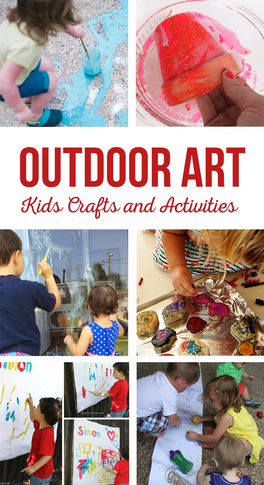 Toddler Arts And Craft Projects
 Outdoor Art Kids Crafts and Activities The Crafting Chicks