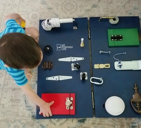 Toddler Busy Board DIY
 DIY Toddler Busy Board My Repurposed Life Rescue Re