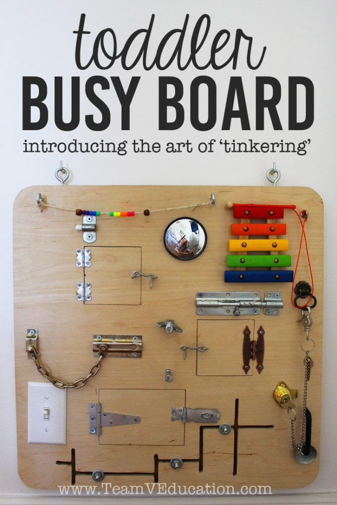 Toddler Busy Board DIY
 Win Parenting with the Ultimate DIY Busy Board Team V