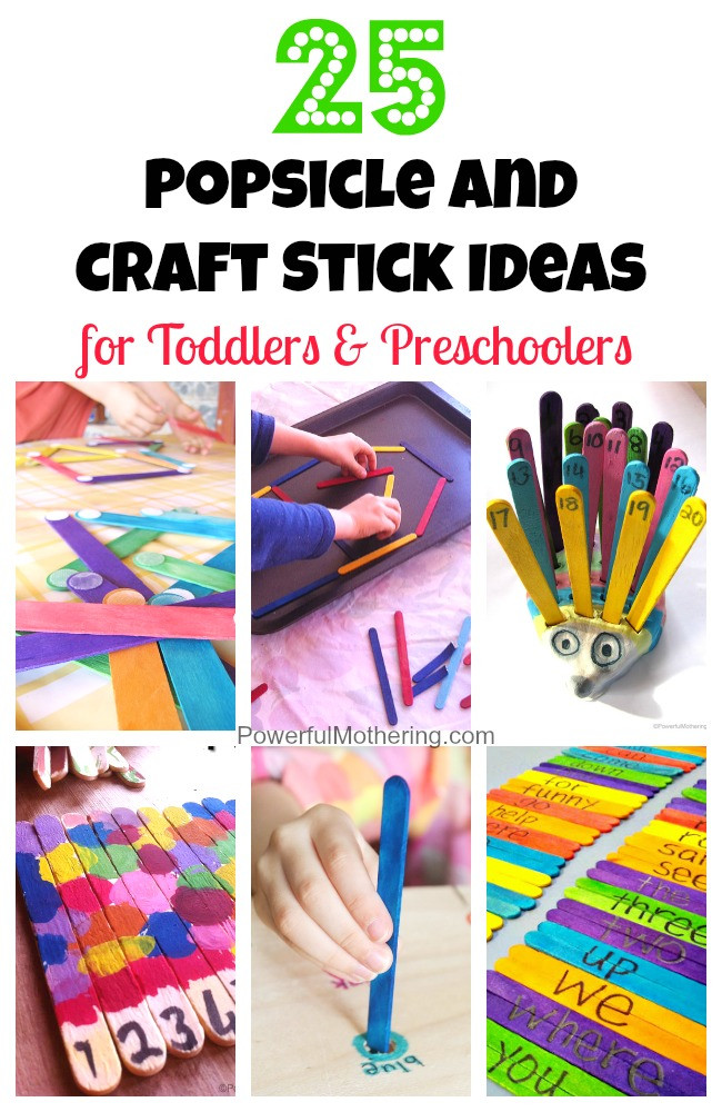 Toddler Craft Activities
 25 Popsicle and Craft Stick Ideas for Toddlers and