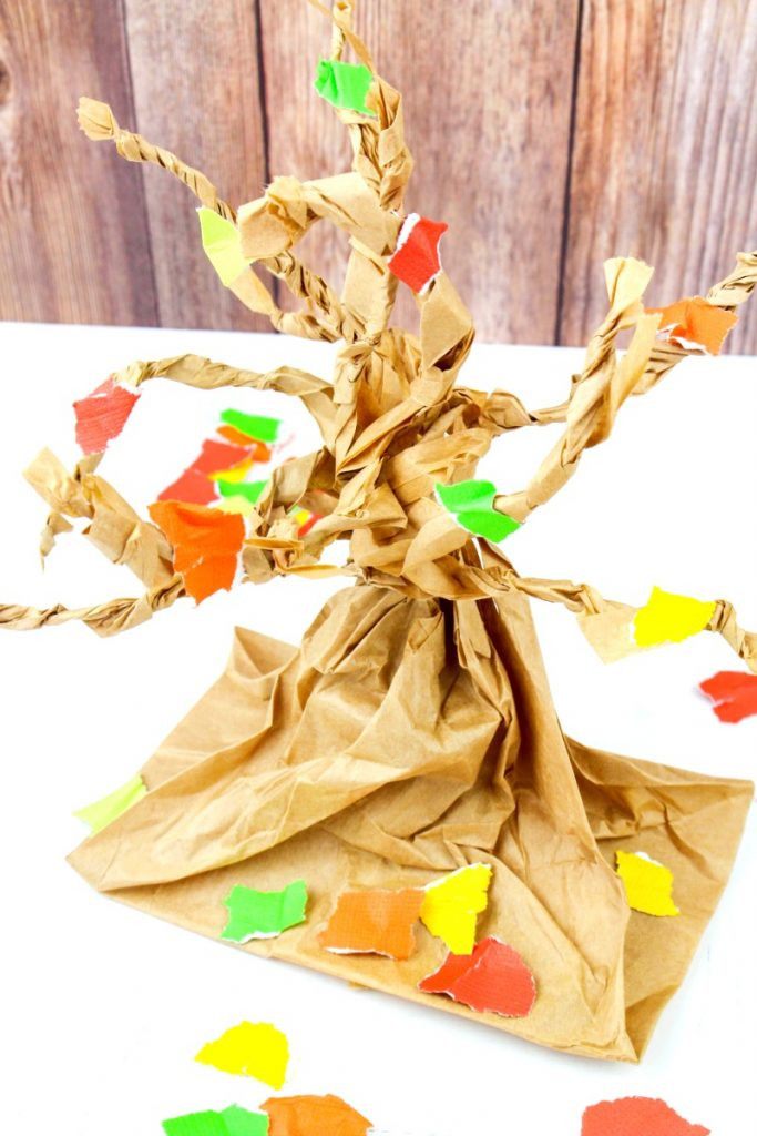 Toddler Craft Project
 Fall Tree Paper Bag Crafts Kids Love Natural Beach Living