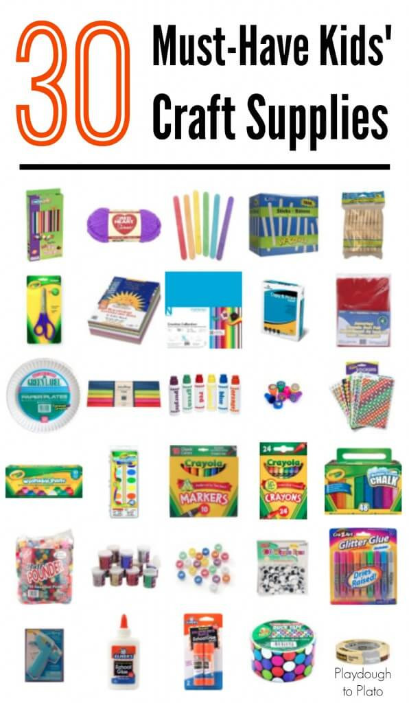 Toddler Craft Supplies
 30 Must Have Kids Craft Supplies Playdough To Plato