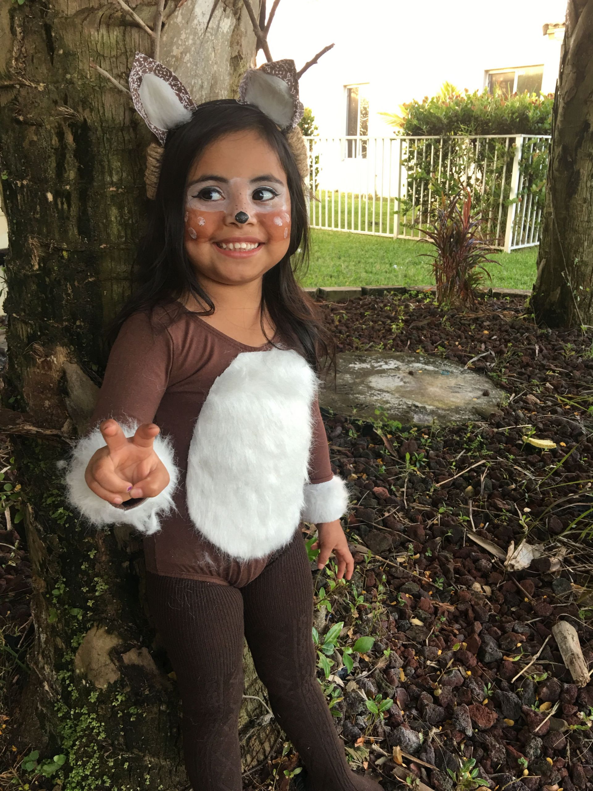 Toddler Deer Costume DIY
 Reindeer Doe Costume Halloween DIY …