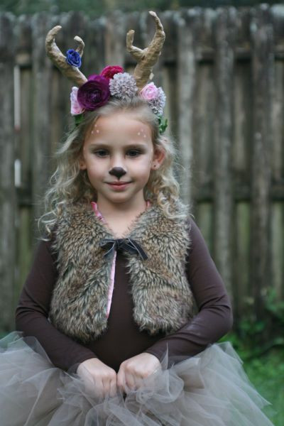 Toddler Deer Costume DIY
 Toddler deer costume fawn costume Fall