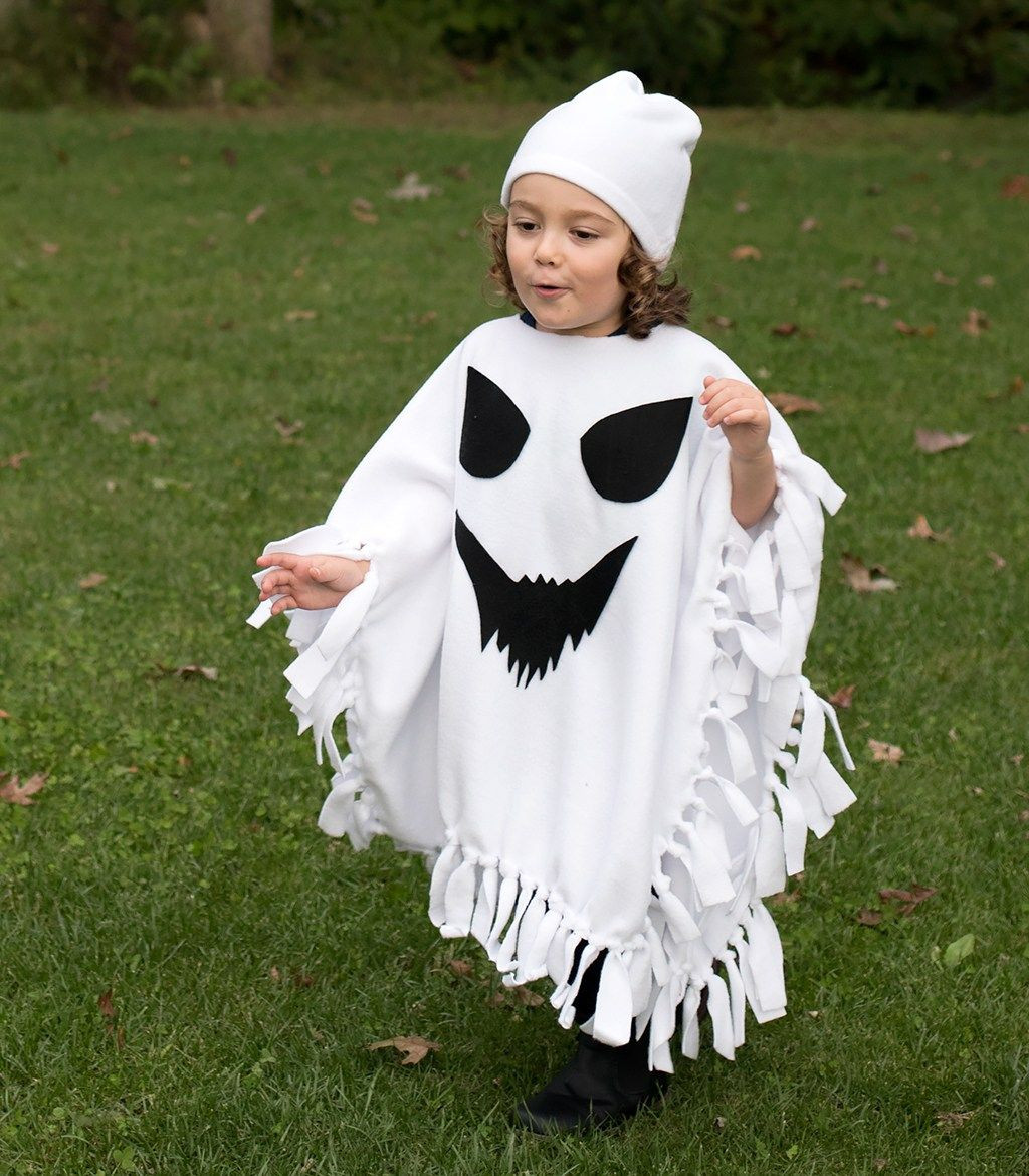 Toddler Ghost Costume DIY
 No Sew Ghost Costume