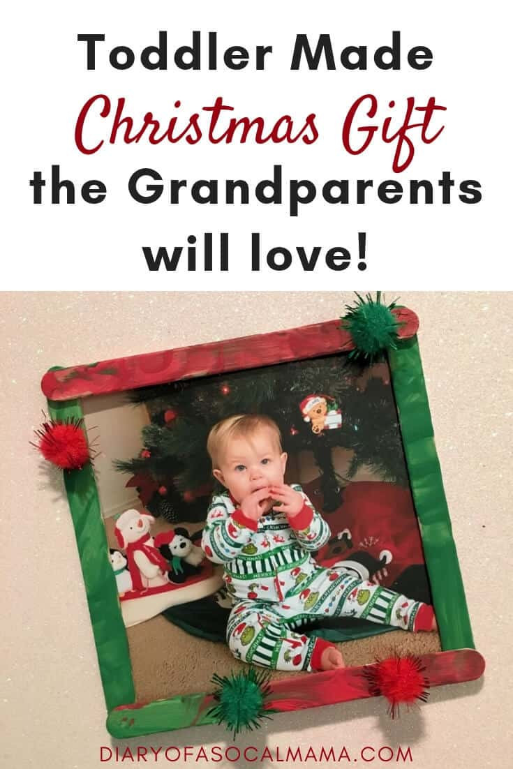 Toddler Made Christmas Gifts
 Easy Toddler Made Christmas Gift Popsicle Stick Frame