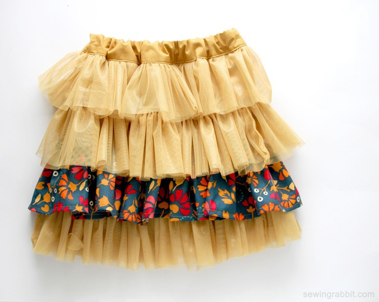 Toddler Tulle Skirt DIY
 Fabric and Tulle Skirt DIY The Sewing Rabbit