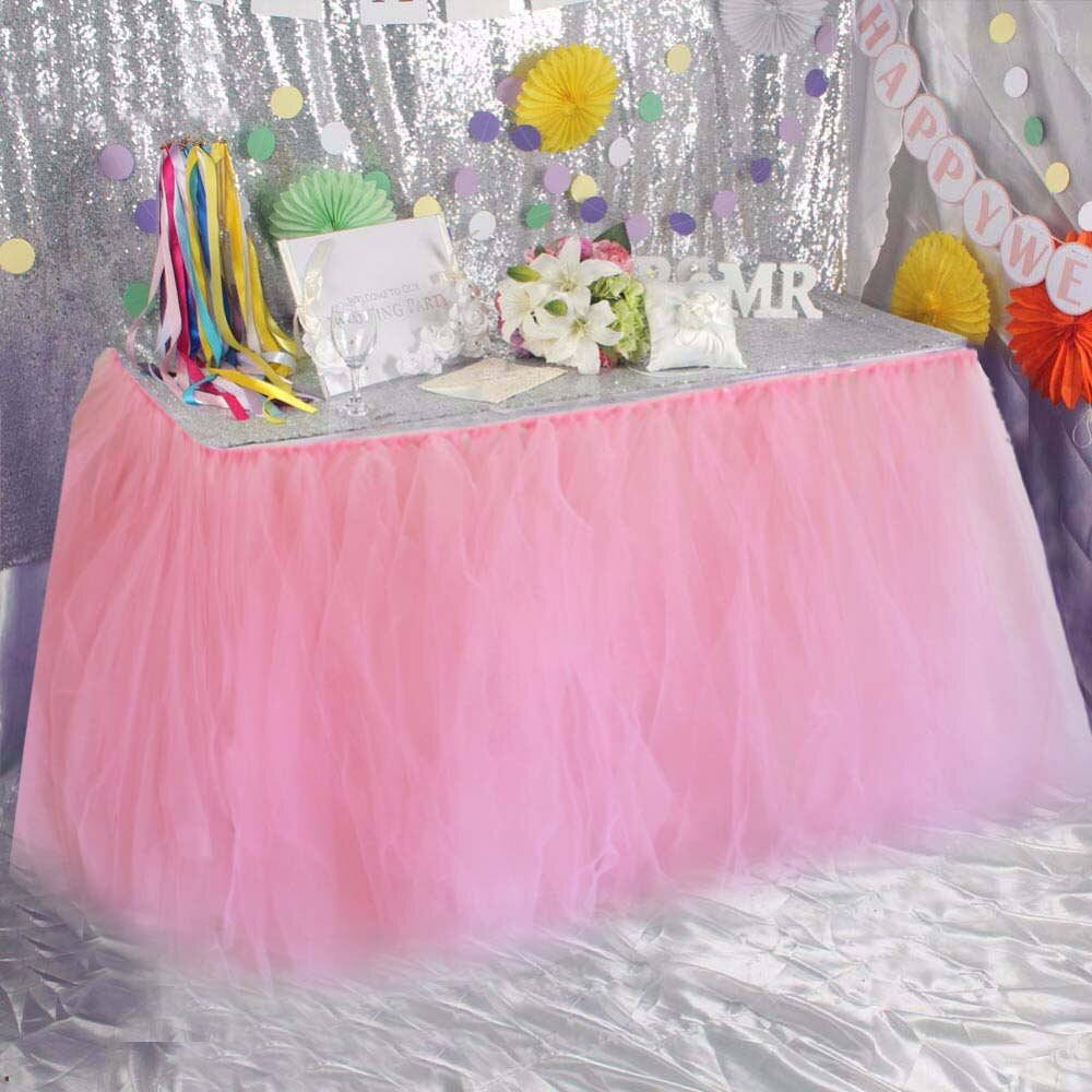 Toddler Tulle Skirt DIY
 Tulle Table Skirt decoration Cover DIY Tutu lace princess