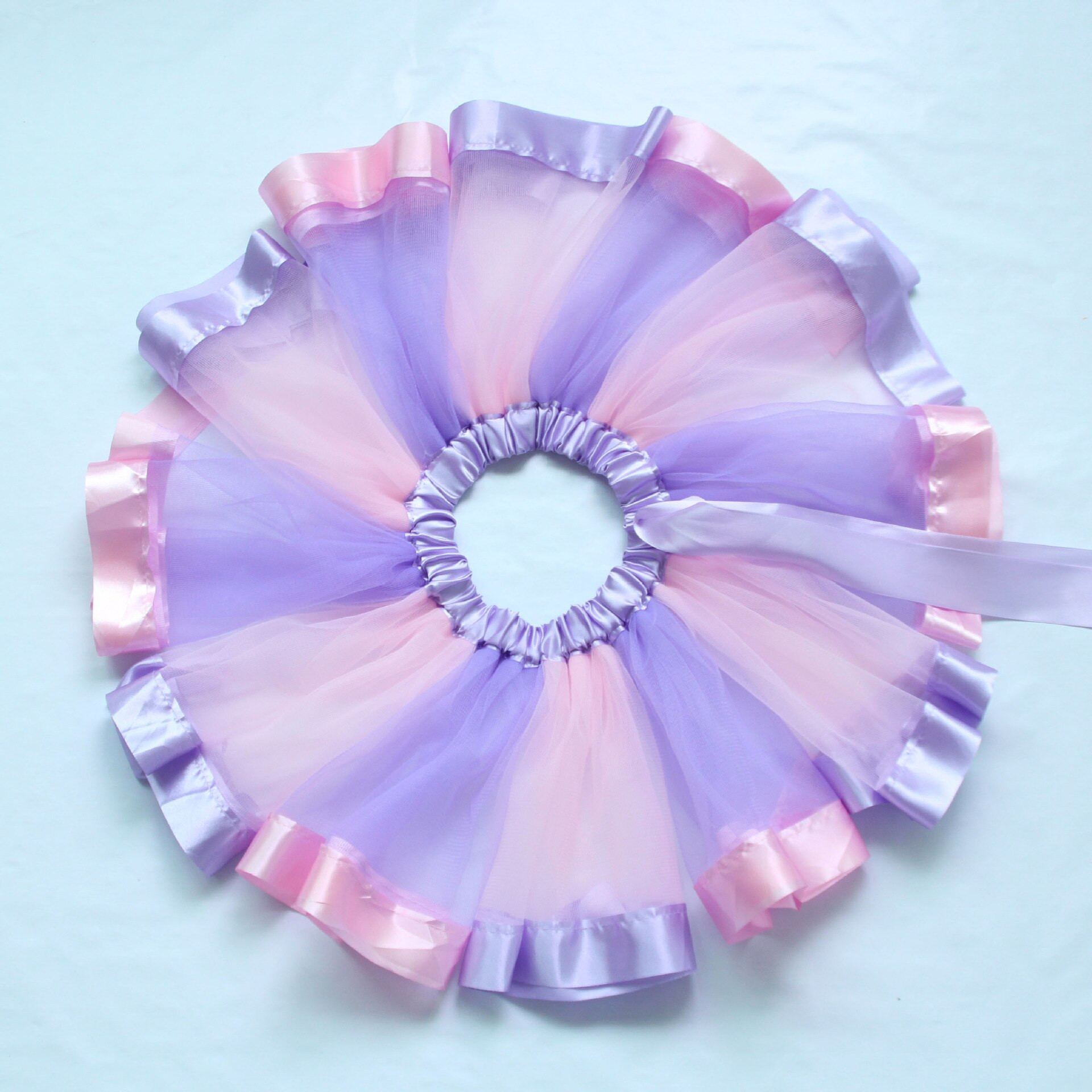 Toddler Tulle Skirt DIY
 Girls Pettiskirt Baby DIY Tutu Net Yarn Skirts Pink Purple