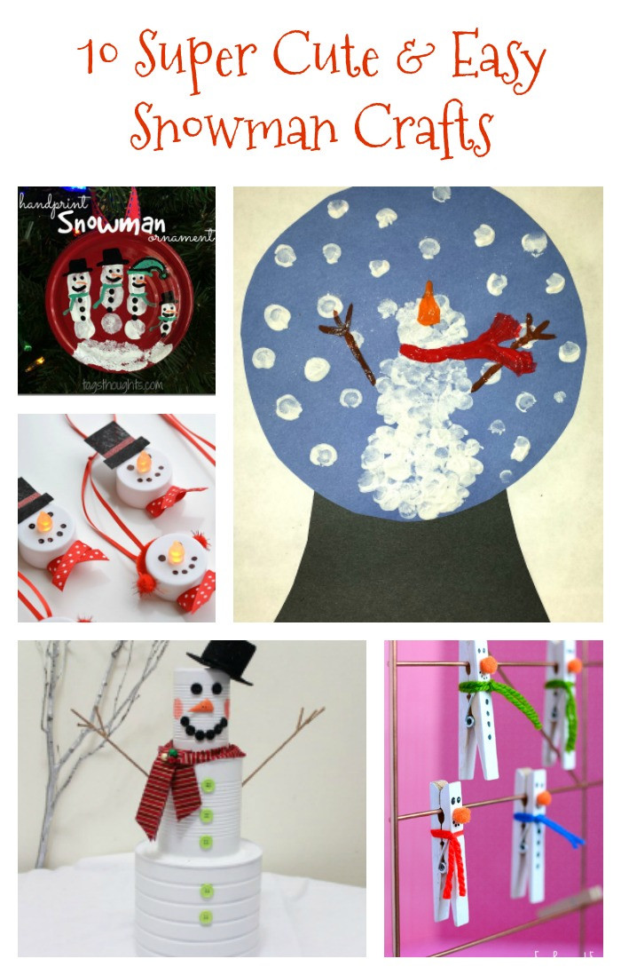 Toddler Winter Crafts
 10 Fun and Easy Snowman Crafts Re Fabbed