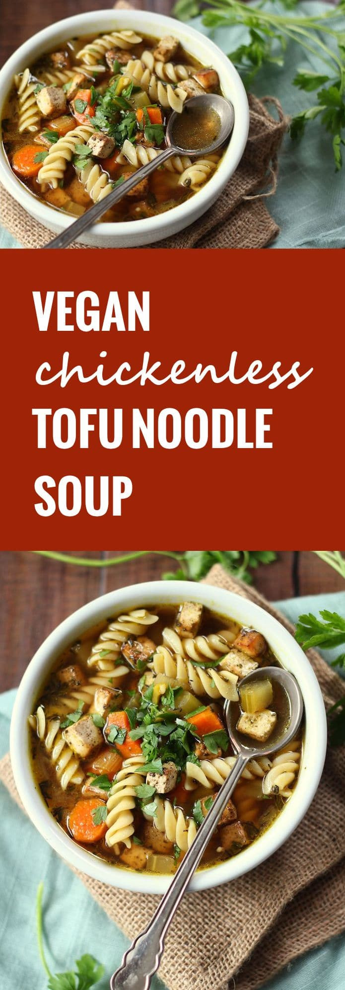 Tofu Chicken Noodle Soup
 Vegan Chicken Noodle Soup Connoisseurus Veg