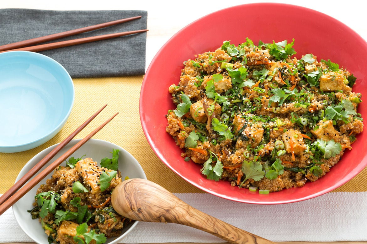 Tofu Quinoa Recipe
 Recipe Quinoa & Tofu “Fried Rice” with Chinese Broccoli