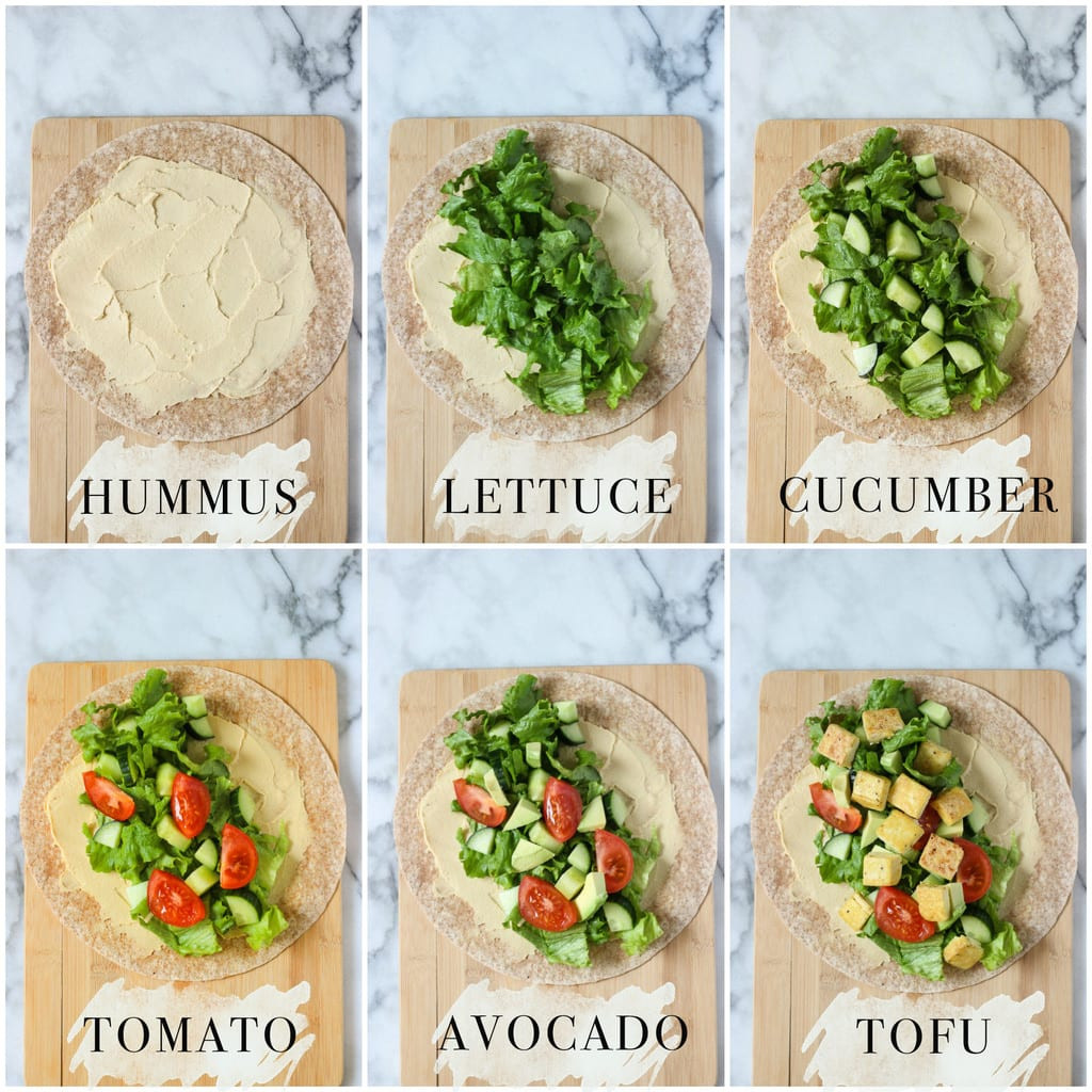 Tofu Wrap Recipes
 Crispy Tofu Hummus Wraps
