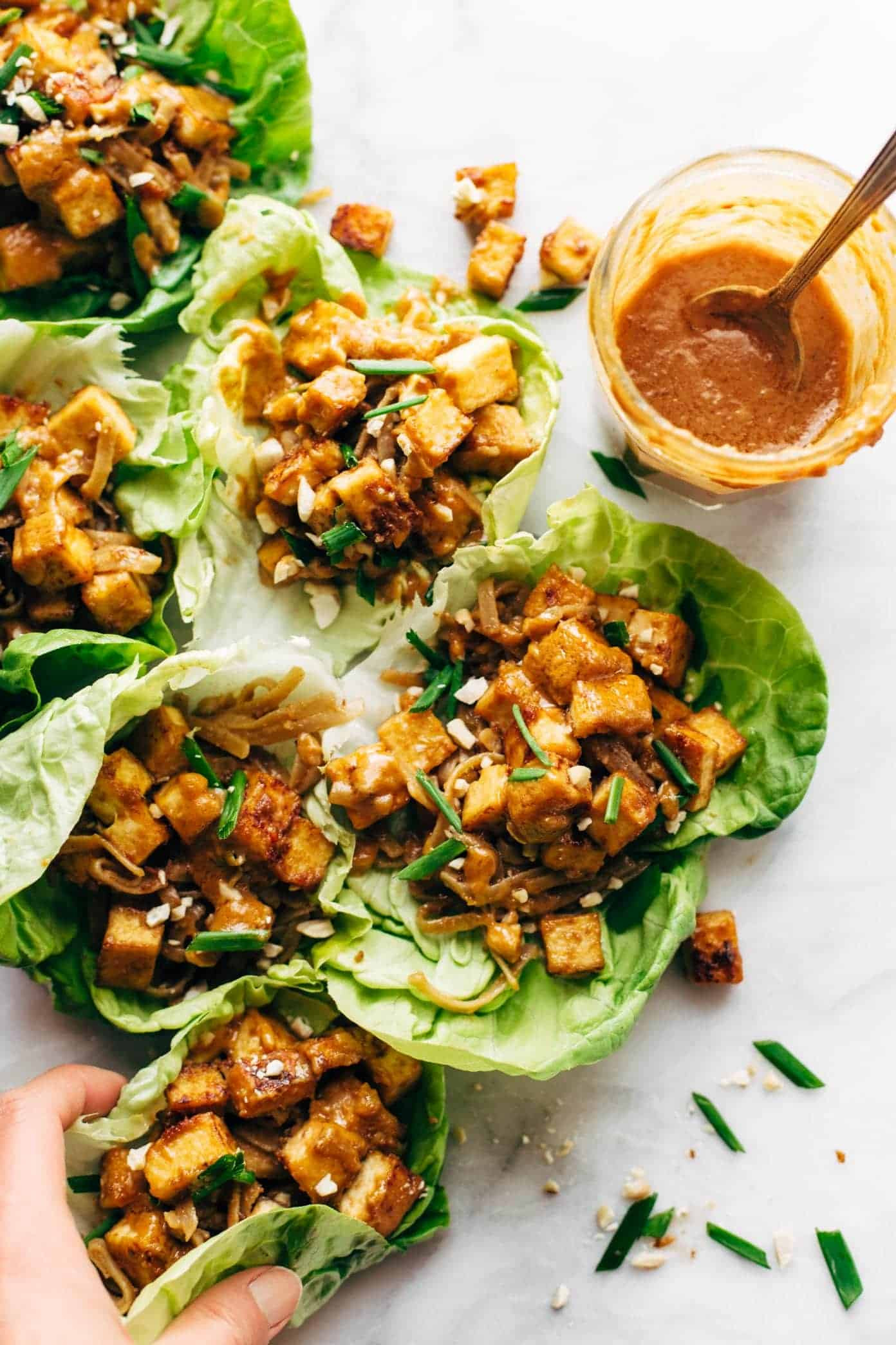 Tofu Wrap Recipes
 Firecracker Vegan Lettuce Wraps Recipe Pinch of Yum