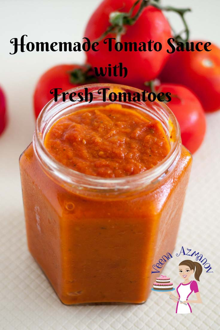 Tomato Sauce From Fresh Tomatoes
 Homemade Tomato Sauce with Fresh Tomatoes in 20 mins