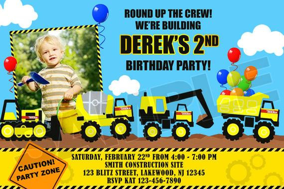 Tonka Birthday Party
 Construction Tonka Birthday Party Invitations