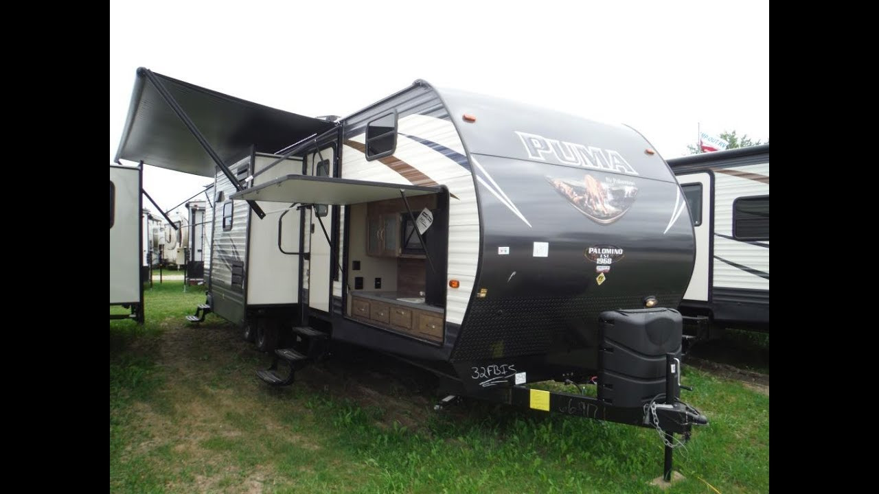 Toy Hauler With Outdoor Kitchen
 Puma Toy Hauler With Outdoor Kitchen