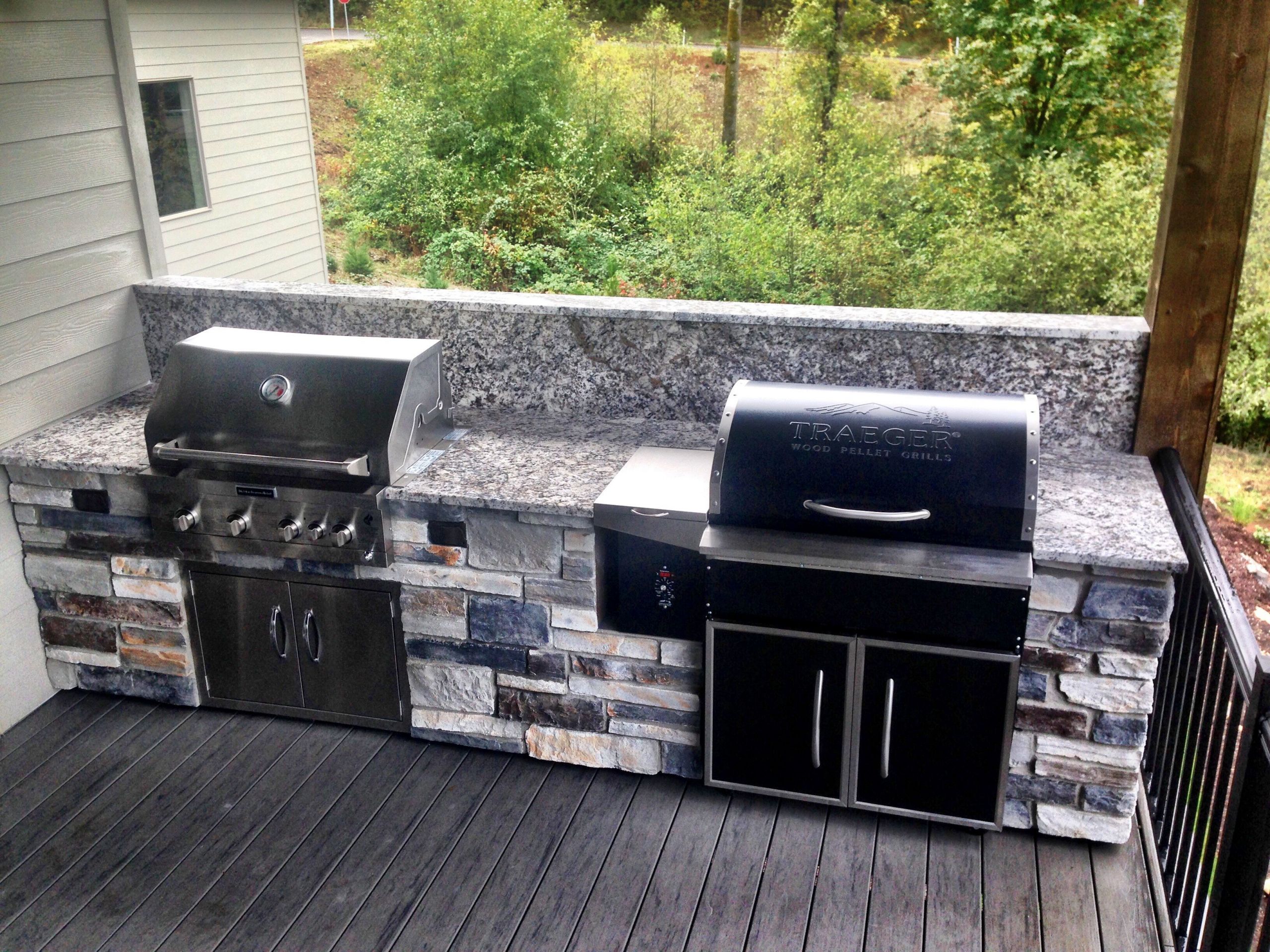 Traeger Built In Outdoor Kitchen
 OUTDOOR KITCHEN in Salem Oregon October 2016 Traeger