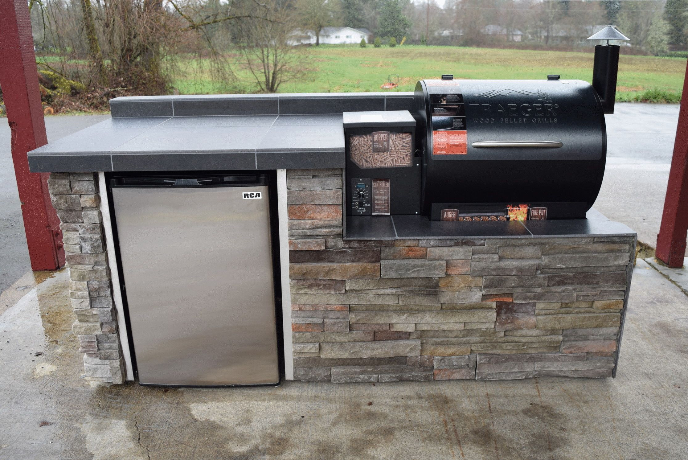 Traeger Built In Outdoor Kitchen
 Outdoor Kitchen for the Traeger pellet grill