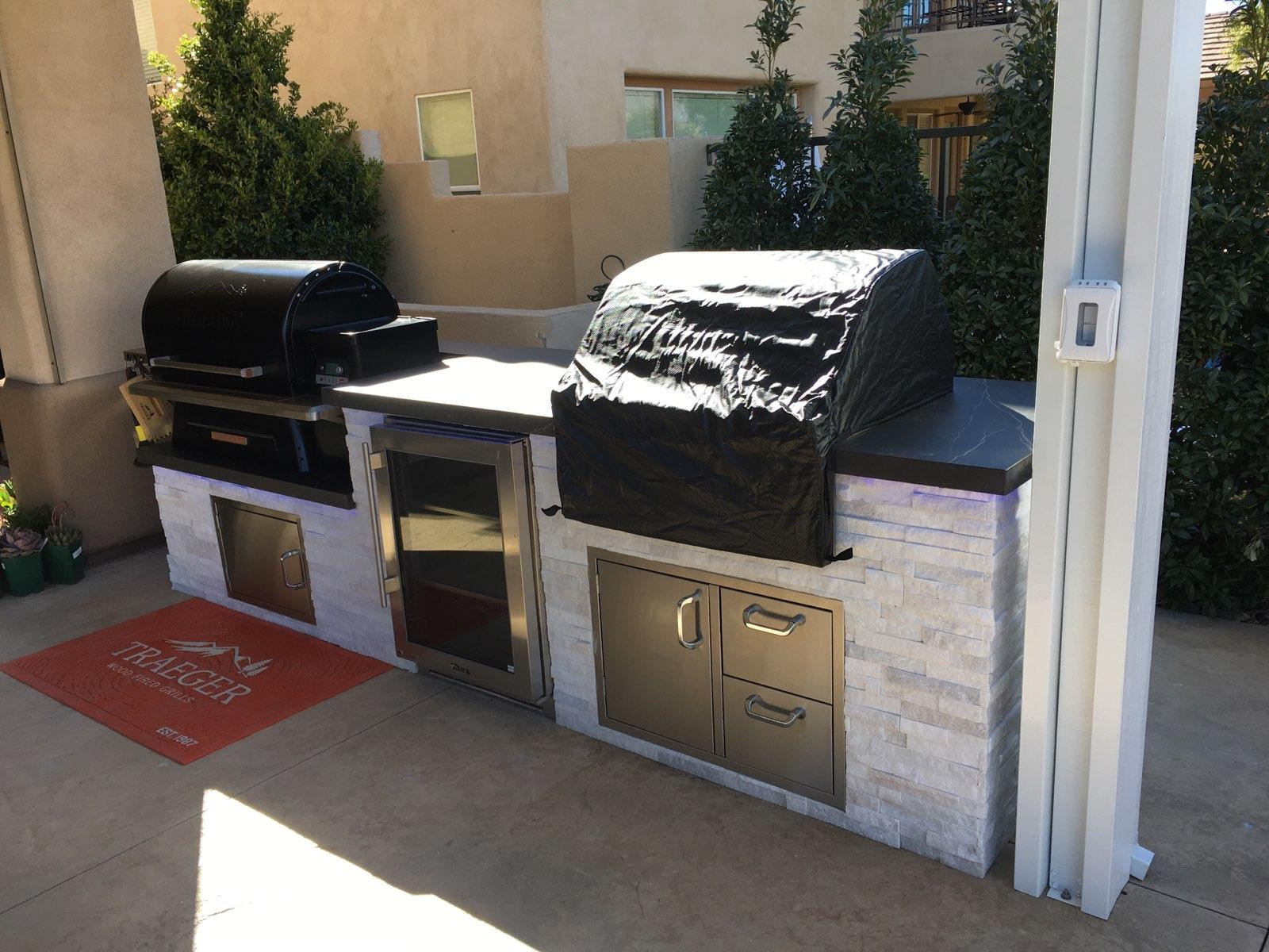 Traeger Built In Outdoor Kitchen
 Barbecue With A View Outdoor Kitchen by BBQ Concepts