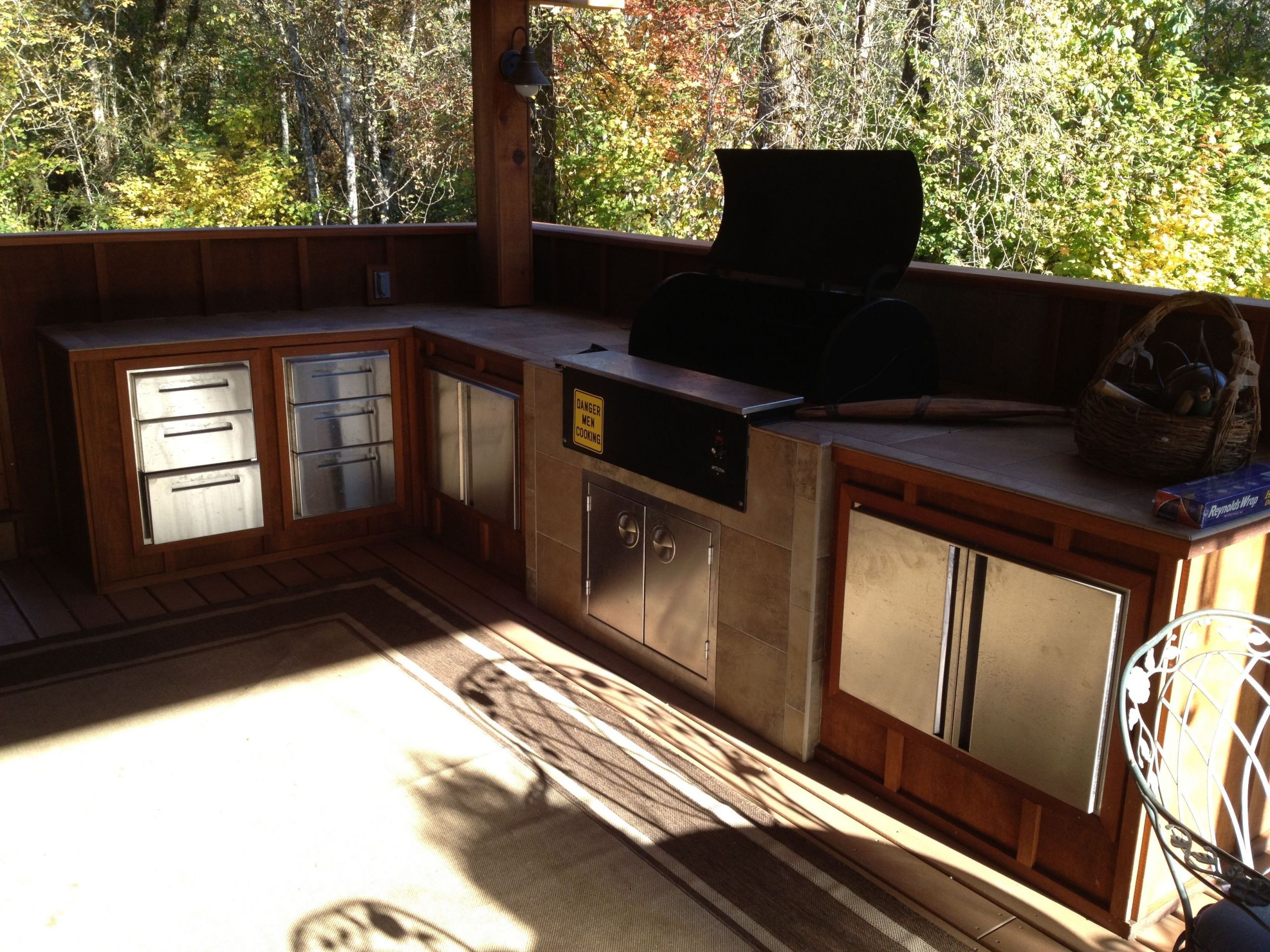 Traeger Built In Outdoor Kitchen
 Outdoor kitchen with built in Traeger
