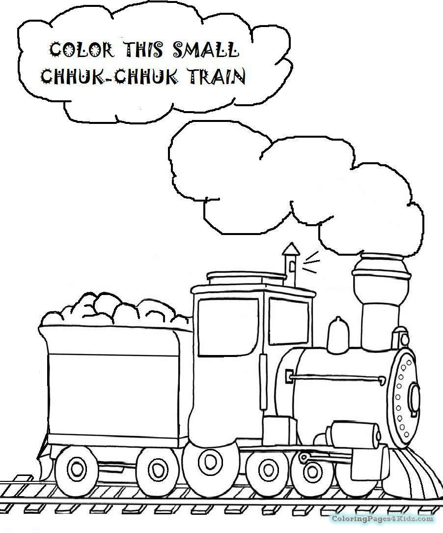 Train Coloring Pages For Kids
 Simple Train Coloring Pages