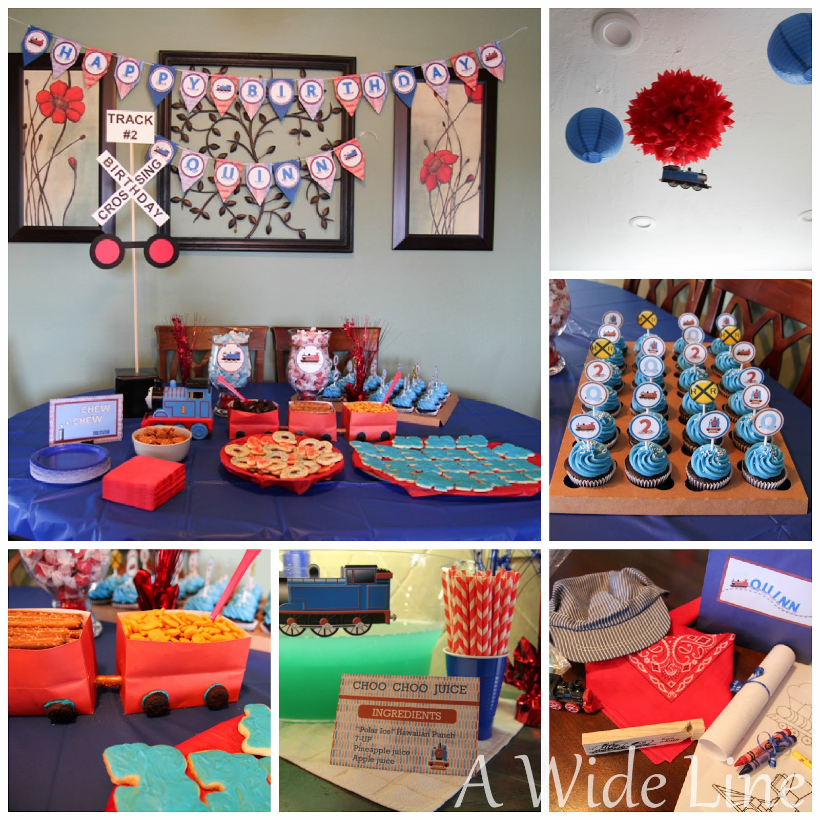Trains Birthday Party Ideas
 A Wide Line DIY train themed birthday party