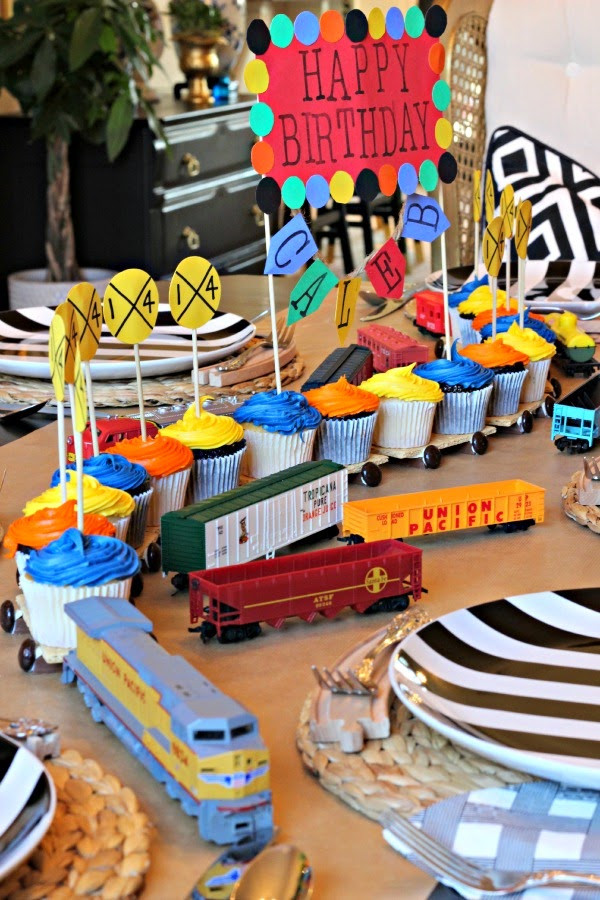 Trains Birthday Party Ideas
 TRAIN BIRTHDAY PARTY Dimples and Tangles