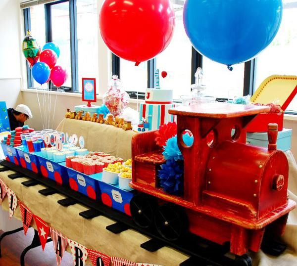 Trains Birthday Party Ideas
 Kara s Party Ideas Train Boy Themed Birthday Party