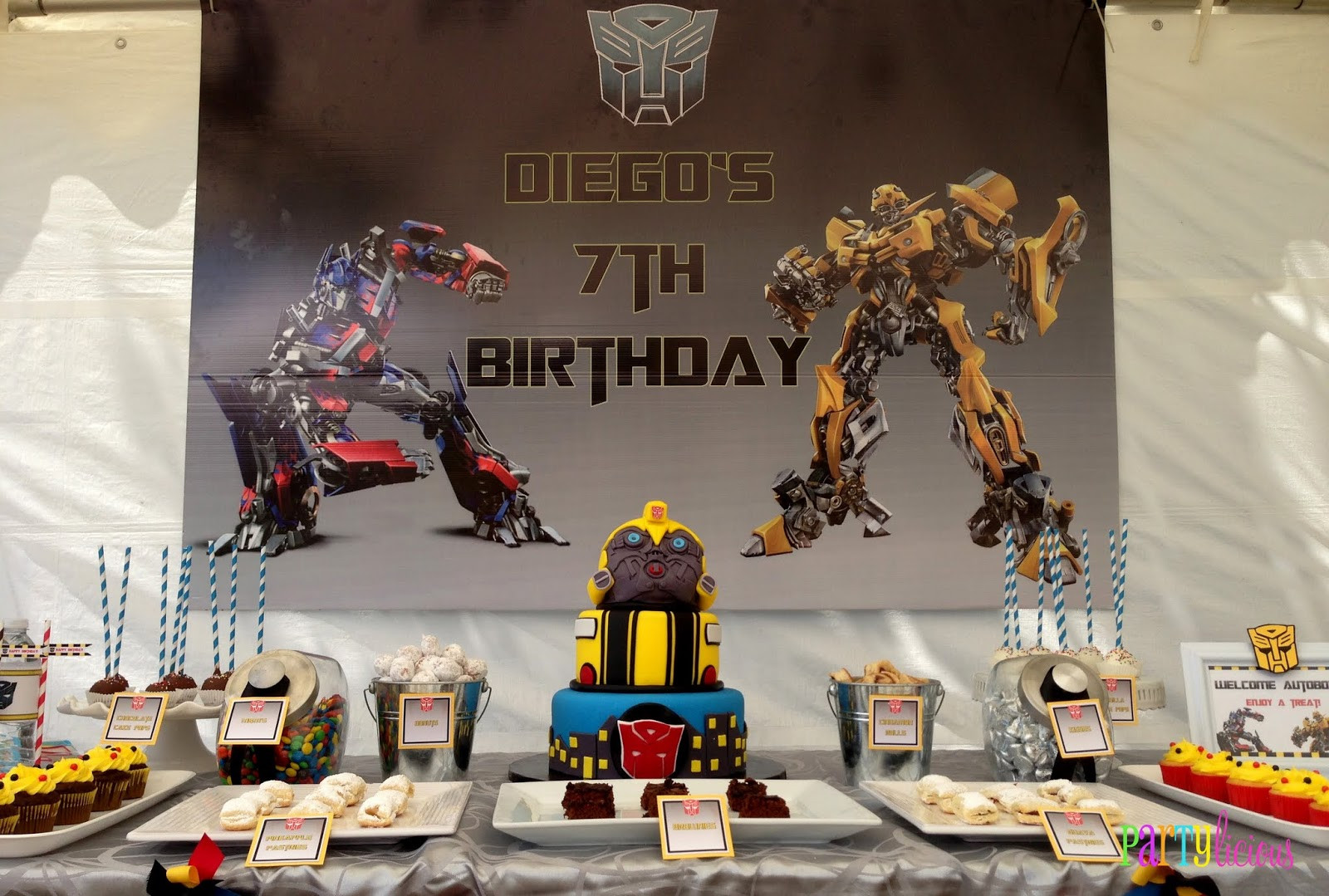 Transformers Birthday Decorations
 Partylicious Events PR Transformers Birthday Bash