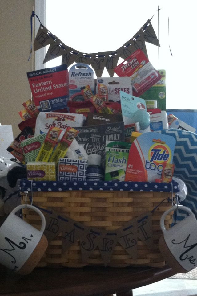 road trip themed gift basket