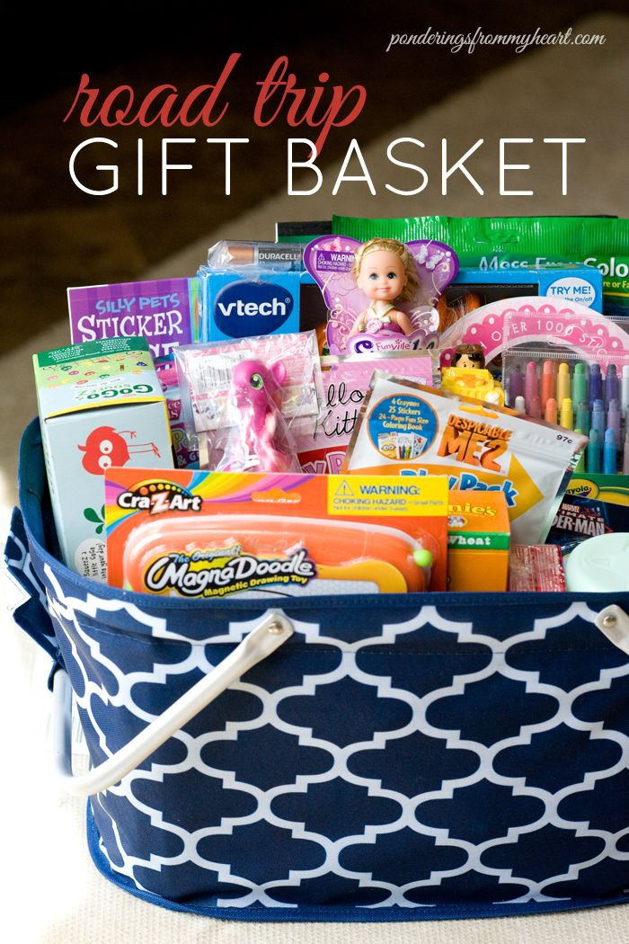 Travel Themed Gift Basket Ideas
 Road Trip Gift Basket