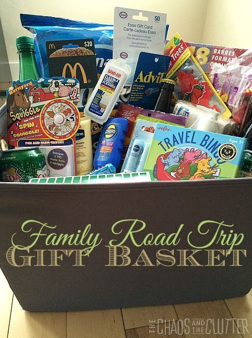 Travel Themed Gift Basket Ideas
 Road Trip Gift Basket