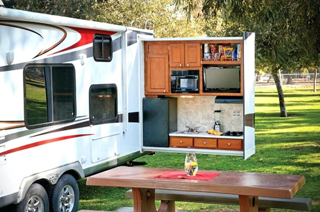 Travel Trailer Outdoor Kitchen
 33 fortable RV Camper Outdoor Kitchen Ideas For Cozy