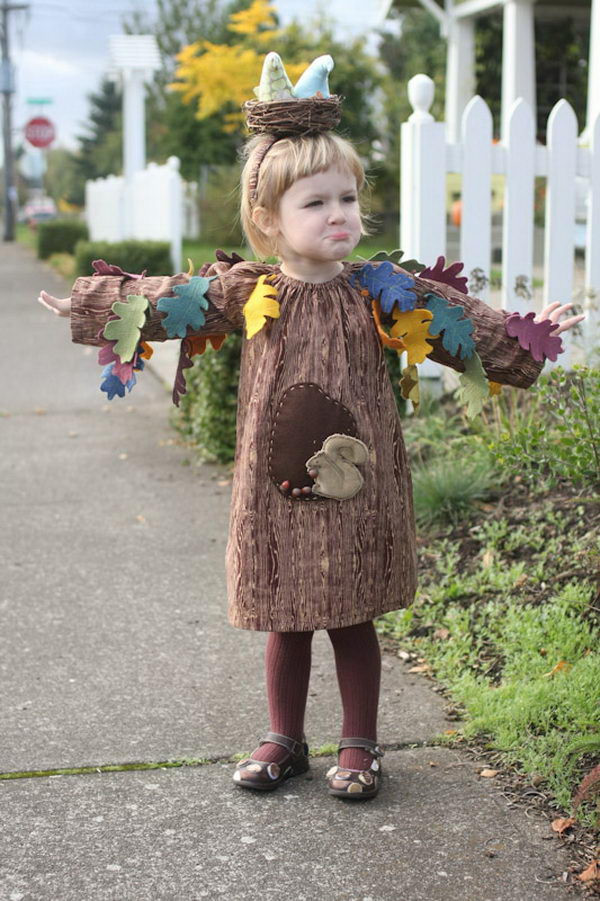 Tree Costumes DIY
 50 Creative Homemade Halloween Costume Ideas for Kids