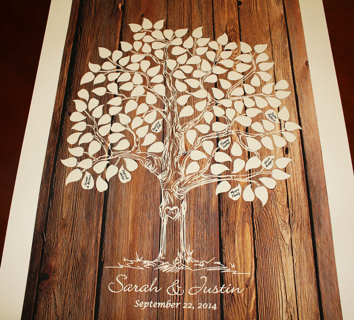 Tree For Wedding Guest Book
 Guest Book Tree Wood Wedding Tree Guestbook Wedding Tree