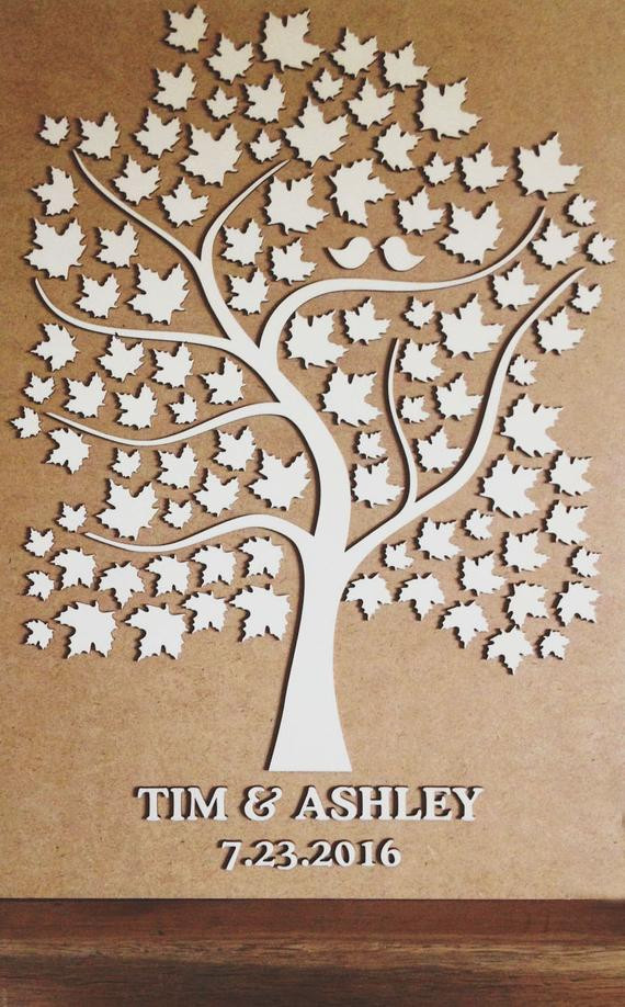 Tree For Wedding Guest Book
 3D Wedding Guest Book Alternative Wedding Tree by