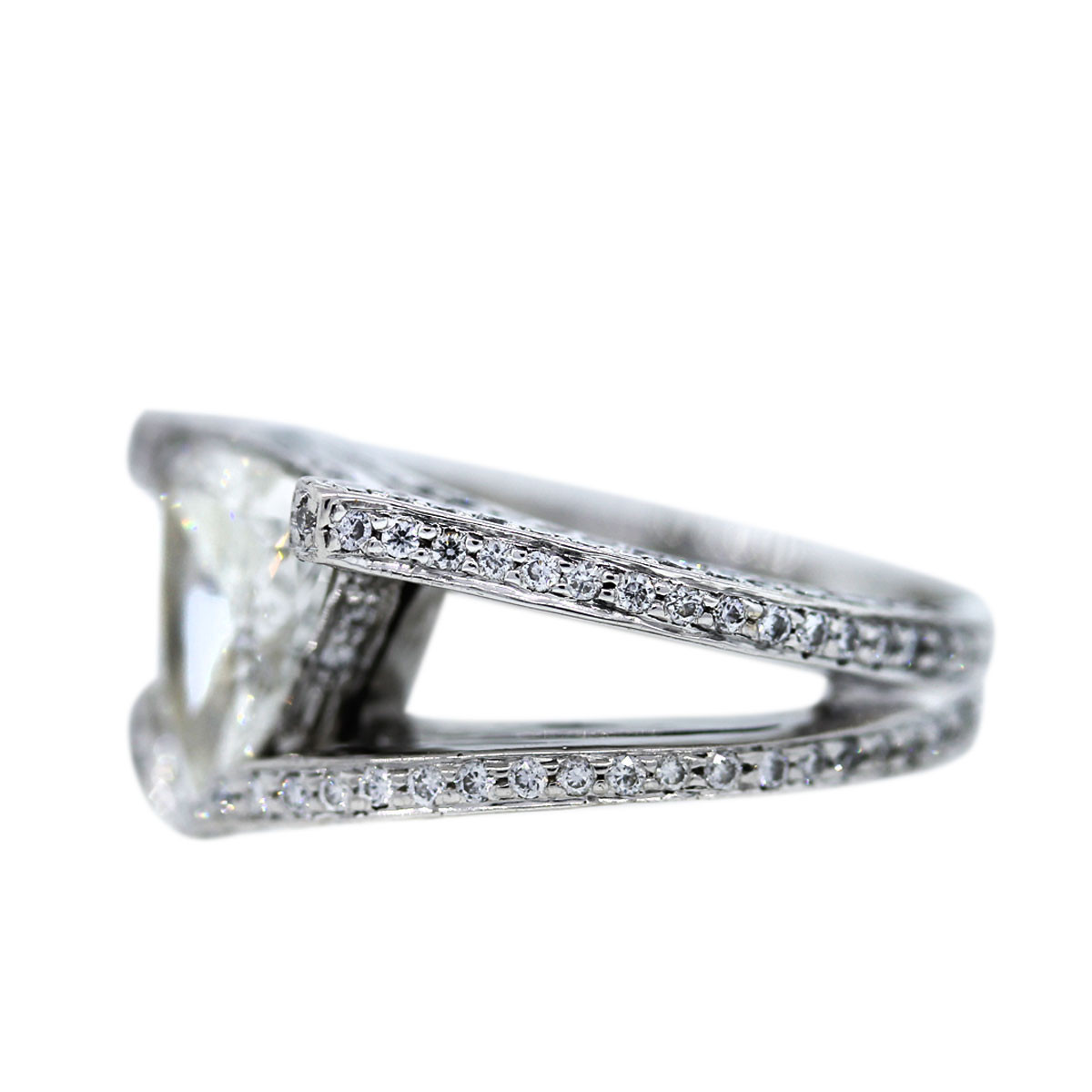 Trillion Diamond Engagement Ring
 Platinum 2 70 Carat Trillion Cut Diamond Engagement Ring