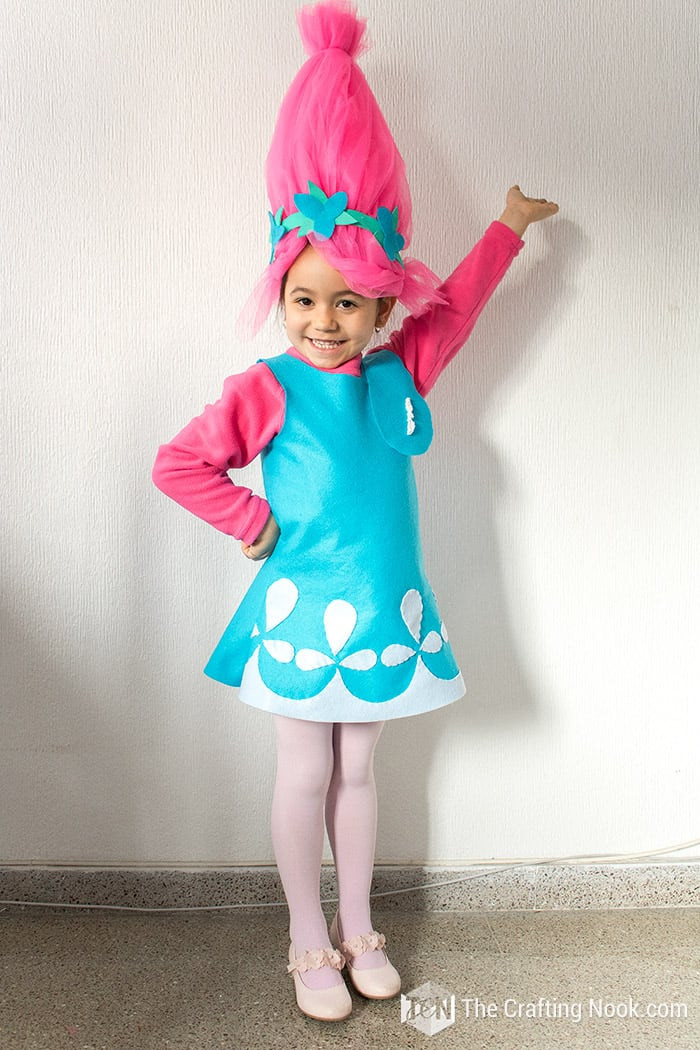 Trolls DIY Costume
 How to Make Poppy Troll Costume with video