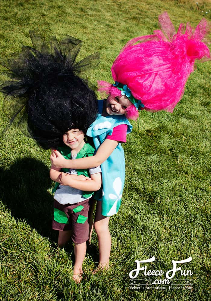 Trolls DIY Costume
 Branch Costume Trolls DIY Free Pattern ♥ Fleece Fun