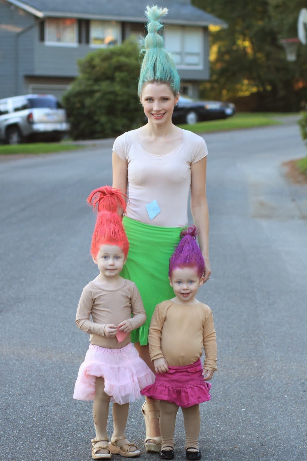 Trolls DIY Costume
 watch out for the woestmans Troll Costume