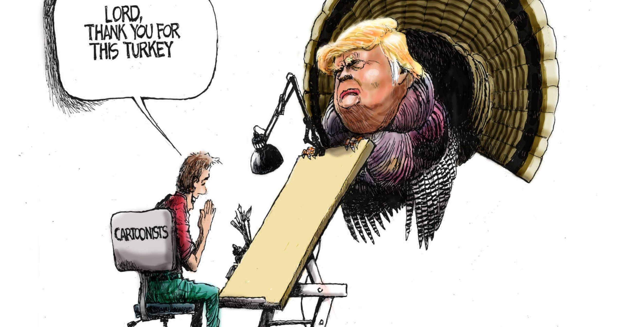 Trump Thanksgiving Turkey
 Donald Trump a Thanksgiving blessing