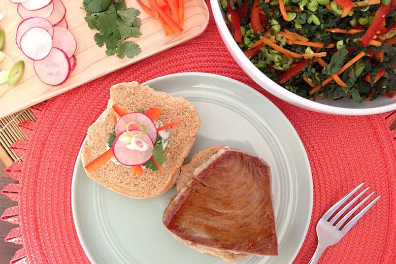 Tuna Steak Sandwiches
 Tuna Steak Sandwiches with Honey and Sriracha Glaze